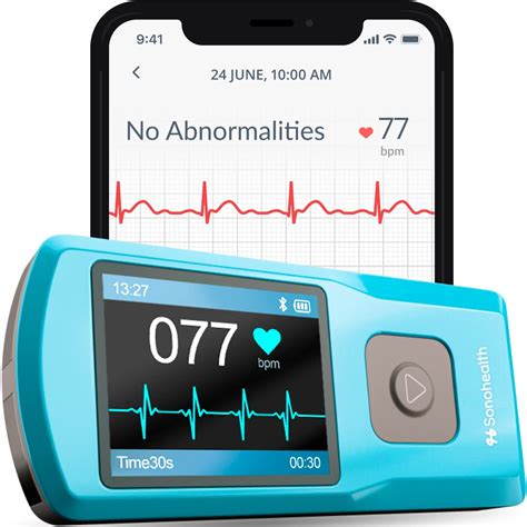 Ekg Monitoring Device By Sonohealth Portable Heart Rate Monitor