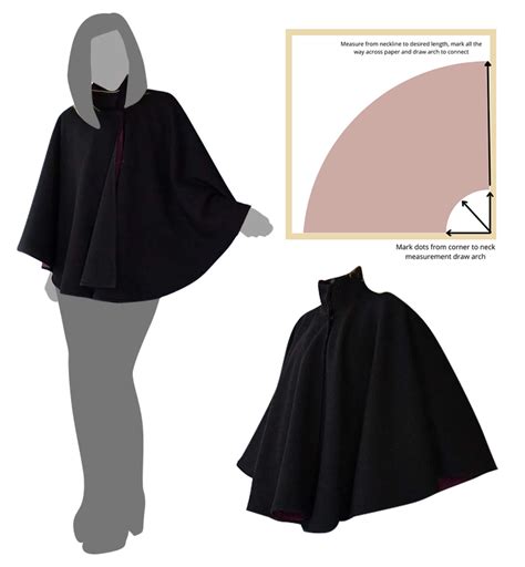 Mens Hooded Cloak Pattern