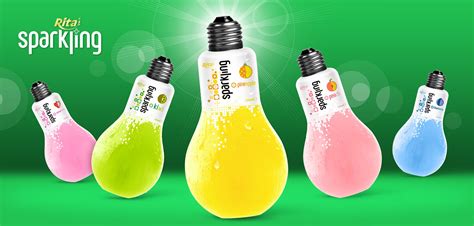 Rita Brand Kiwi Flavor Sparkling Water Ml Bulb Bottle Beverage