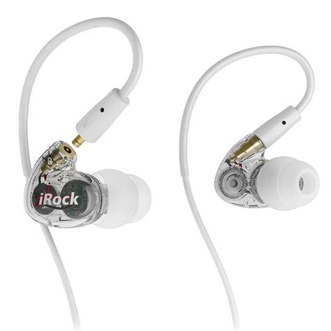 Irock A8 Dual Driver Earphones Sport Earbuds With Mic Detachable Cable