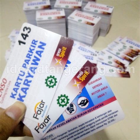 Kartu Parkir Kartu Parkir Denso • Pusat Cetak Id Card Murah Tangerang Cetak Kartu Member