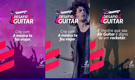 Latam Lan A Primeiro Desafio De Air Guitar No Tiktok