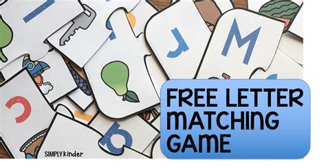 Free Printable Letter Matching Game - Simply Kinder