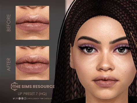 The Sims Resource Lip Preset Hq In Sims Sims Sims Cc