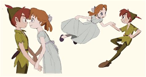 Peter Pan And Wendy Darling Peter Pan Drawn By Kumaouexxww Danbooru