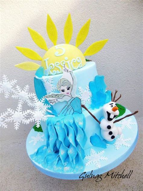 Torte Di Frozen In Pasta Di Zucchero Per Compleanni Torta Disney