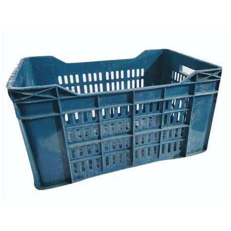 Blue HDPE Plastic Vegetable Crate At 145 Sivanchetti Gardens