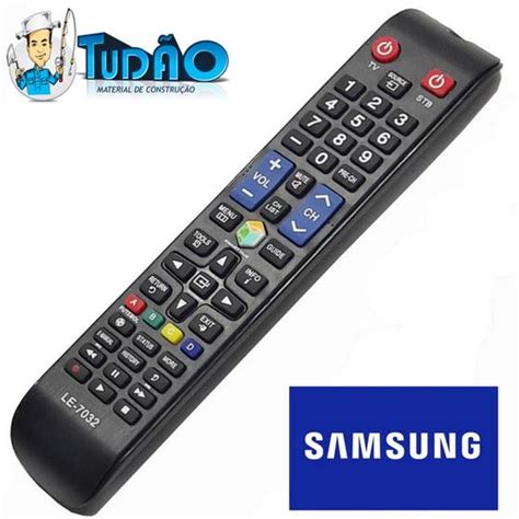 Controle TV Samsung Smart Futebol LCD LE 7032 Lelong Controle