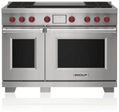 Wolf 48" Stainless Steel Freestanding Dual Fuel Range | Fleck's ...