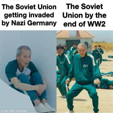 The Soviet Union in WW2 in 1940 and 1945 : r/HistoryMemes