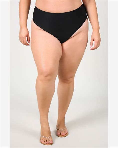 Riachuelo Calcinha Biqu Ni Texturizada Plus Size Preto