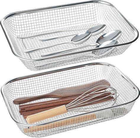 Amazon IWNTWY Utensil Drying Rack 2 Pack Stainless Steel Utensils