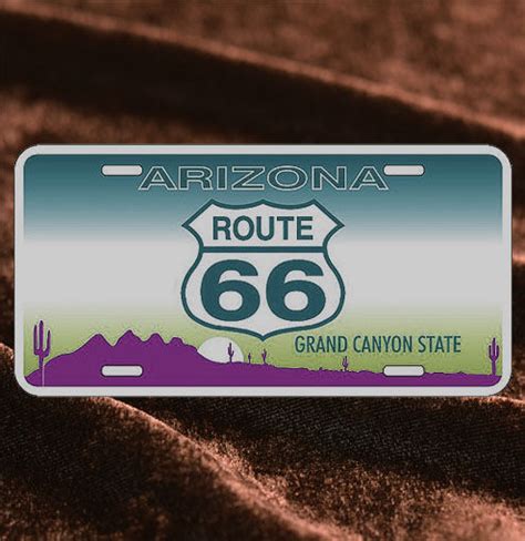 License Plate ─ Arizona Grand Canyon And Route66 Doubleroxer