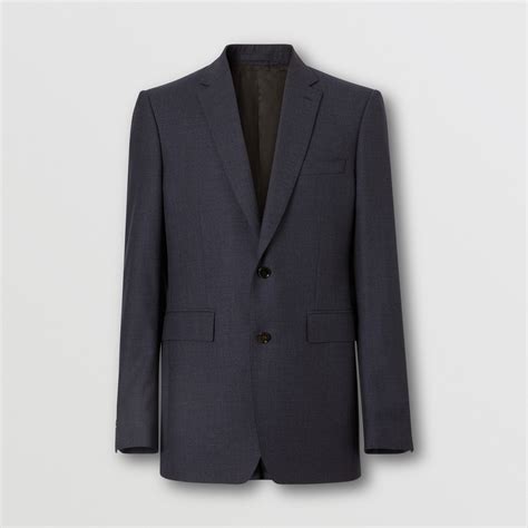 Classic Fit Wool Three Piece Suit In Navy Men Burberry United Kingdom