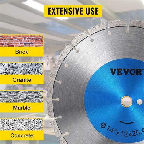 Vevor Diamond Saw Blade Concrete Saw Blade Wet Or Dry Segmented