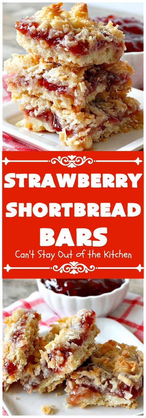 Strawberry Shortbread Bars Cant Stay Out Of The Kitchen