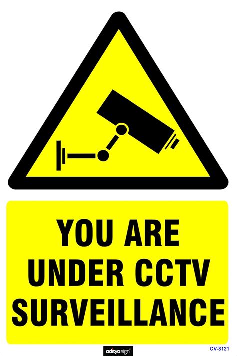 Amazing Sign You Are Under Cctv Surveillance Sign Board Set Of