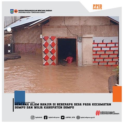 Siaga Bencana Alam Banjir Di Beberapa Desa Pada Kecamatan Dompu Dan