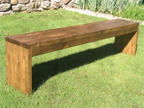 Banco De Madera Para Jardin Exterior Bs 120 000 00 En Mercado Libre