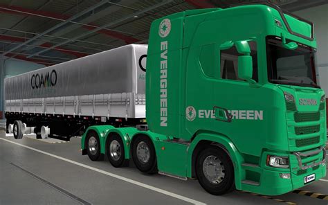 SKIN SCANIA S 2016 8X4 IMMERGRÜN GRÜN 1 40 ETS2 ETS2 ATS Mod