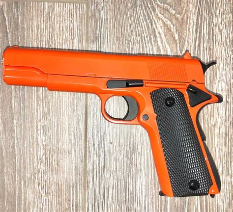 Cyma Zm19 M1911 Metal Bb Gun Spring Pistol In Orange Bbguns4less