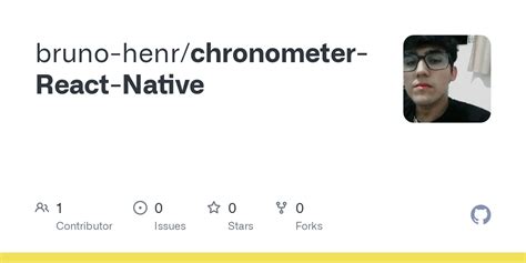 Github Bruno Henr Chronometer React Native