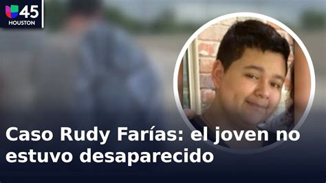 Caso Rudy Far As El Joven No Estuvo Desaparecido Sino Cautivo En Su