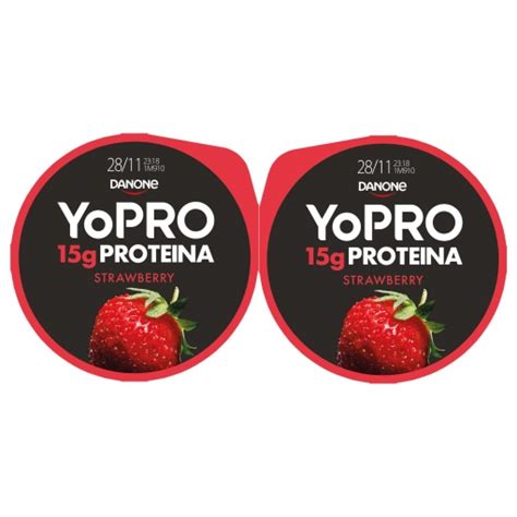 Leche Fermentada De Prote Nas Desnatada Con Fresa Danone Yopro Pack