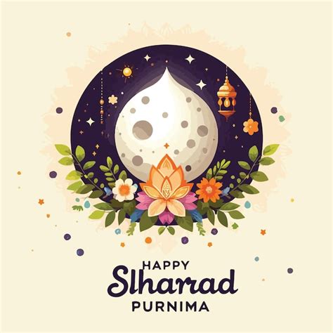 Sharad Purnima Celebration Day Illustration Image Premium Ai