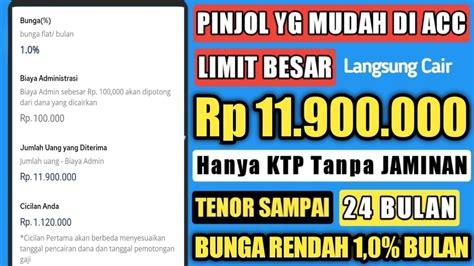 Pinjol Resmi OJK Mudah Cair Limit Besar Tenor Panjang Bunga Rendah