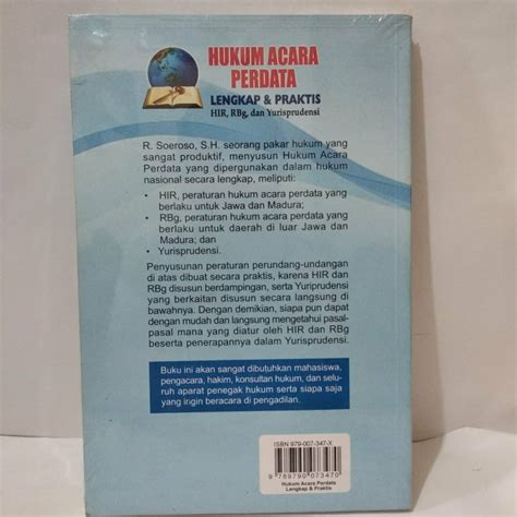 Jual Hukum Acara Perdata Lengkap Praktis Hir Rbg Dan Yurisprudensi