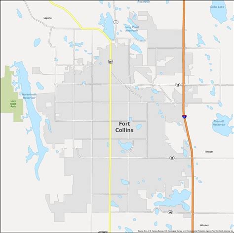 Fort Collins Map [Colorado] - GIS Geography