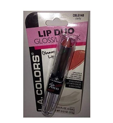 L A Colors Lip Duo Gloss Lipstick Cblg Clarity Walmart