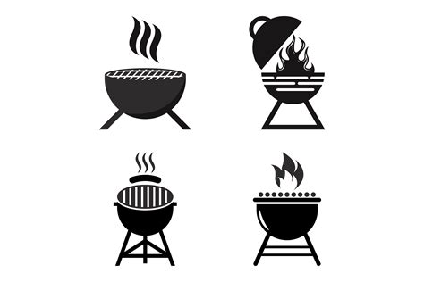 Bbq Grill Silhouette Vector Free