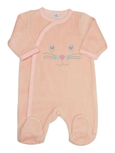 Pyjama Naissance En Velours Rose Kiabi 13 99