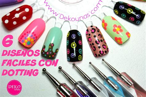 Decoracion De Unas Facil Con Dotting Dotting Easy Nail Art Videos De