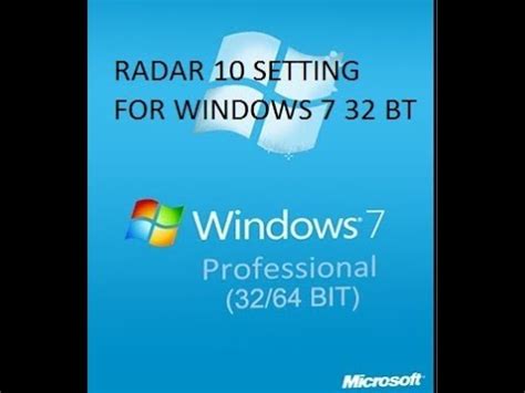 Homeopathic Software Radar 10 Setting For Windows 7 32 Bit YouTube