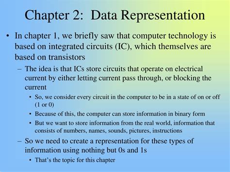 Ppt Chapter 2 Data Representation Powerpoint Presentation Free