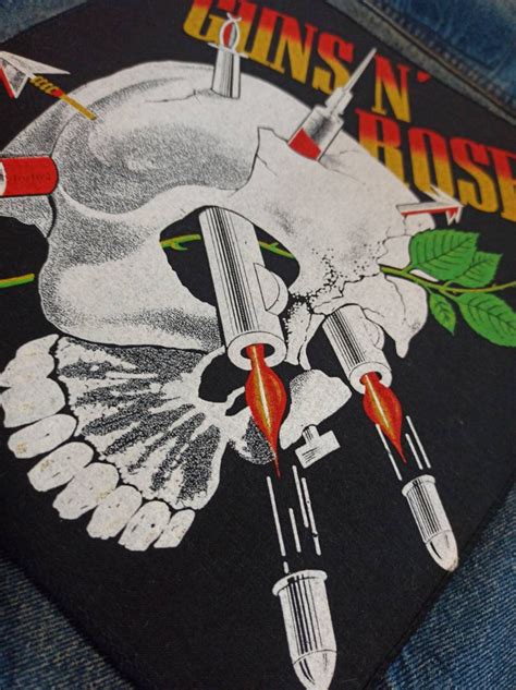 Guns N Roses Vintage End 80s Backpatch Genuine Authentic Etsy