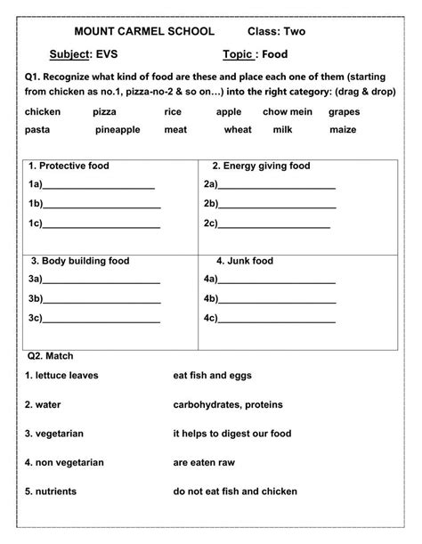 Evs Revision3 Online Exercise For Live Worksheets