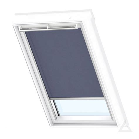 VELUX Rollo elektro RML SK10 9050S Dunkelblau Schiene alu günstig