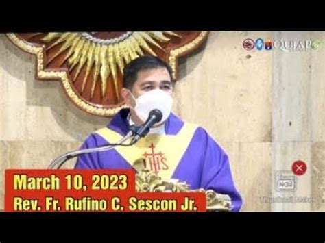 Quiapo Church Live Tv Mass Today Am March Friday Youtube