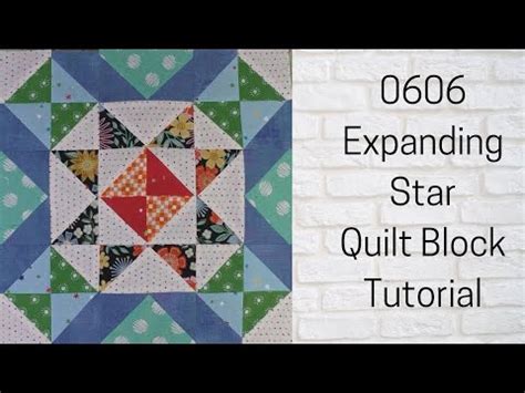 Expanding Star Quilt Block Tutorial Block Of The Day