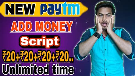 New Paytm Add Money Script Unlimited Time Paytm Cash New Phone Pe