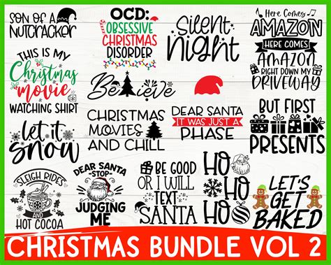 Christmas Svg Bundle Funny Christmas Svg Adult Christmas Etsy