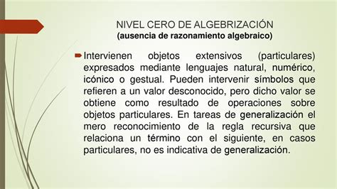 NIVELES DE ALGEBRIZACIÓN JUAN GODINO ppt descargar