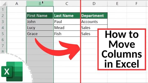 How To Move Columns In Excel The Easiest Way Youtube