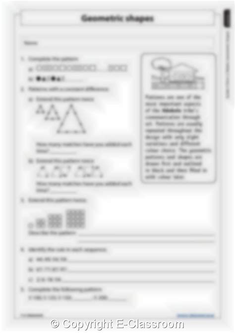 Grade 4: Mathematics - Term 2 - Space & Shape (Gr4-T2) - E-Classroom