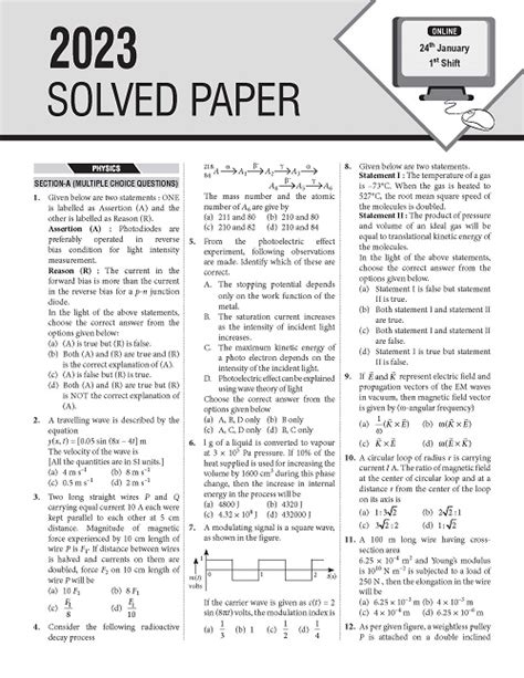 Jee Main 10 Previous Years Solved Question Papers Mtg Learning Media