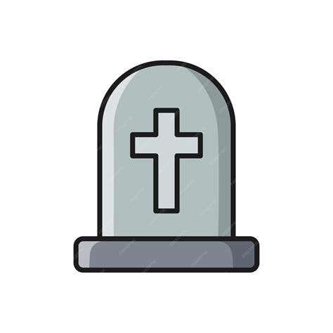 Premium Vector Tombstone Icon Vector Design Template